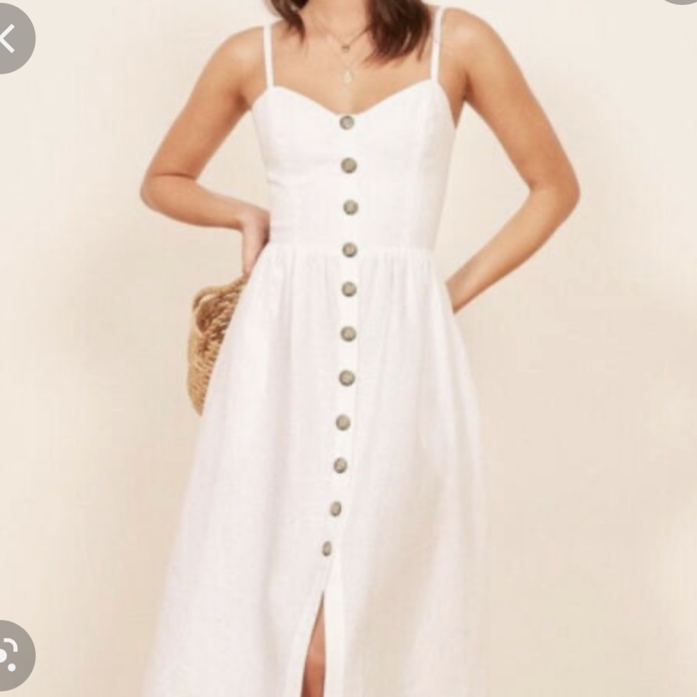 Reformation Thelma White Dress
